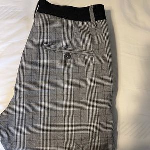 Men’s Zara grey plaid pants size xs